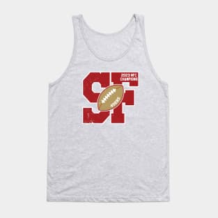 Big Bold San Francisco 2023 49ers NFC Champs Tank Top